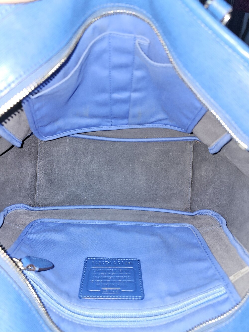 Coach Metro/City Saffiano Leather Tote - Picture 6 of 7